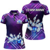 Custom Bowling Shirt for Women Bowling Jersey Bowling Team League Polo Shirt QZT99-3