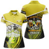 Custom Women Bowling Polo Shirts Custom My Drinking Team Has A Bowling Problem Team League Jerseys | Yellow Nqs7015