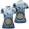 Custom Personalized Darts Board In Water 3D Printed Women Darts Polo Shirts Custom Darts Team Jersey TDM1421