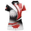 Custom Canadian Flag Womens golf polo shirts Custom patriotic golf outfits women, personalized golf gifts NQS8213