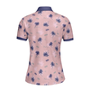 Tropical Palm Tree Pattern Shirt Short Sleeve Women Polo Shirt - Perfect Gift For Women