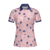 Tropical Palm Tree Pattern Shirt Short Sleeve Women Polo Shirt - Perfect Gift For Women
