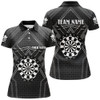 Custom Personalized Black Darts Jersey Women Polo Shirts Custom Darts Board Shirts Darts Uniform For Team TDM1503