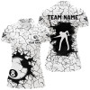 Custom Personalized Billiard Crack 8 Ball Pool Women Polo & Quarter-Zip Shirts, Unique Billiard Jerseys Tdm1791