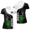 Custom Personalized Dart Skull Grunge Women Darts Polo Shirts Custom Darts Shirts For Team Darts Jerseys TDM1272
