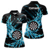 Custom Personalized Blue Frozen Icy Darts Polo Shirts Customized Dart Shirts For Women Darts Team Jerseys TDM1210