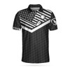 Custom Golfing Instructions Custom Men Polo Shirt, Personalized Black American Flag Polo Shirt, Cool Golf Shirt For Men, Best Gift For Golfers