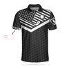 Custom Golfing Instructions Custom Men Polo Shirt, Personalized Black American Flag Polo Shirt, Cool Golf Shirt For Men, Best Gift For Golfers