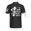 Custom Golfing Instructions Custom Men Polo Shirt, Personalized Black American Flag Polo Shirt, Cool Golf Shirt For Men, Best Gift For Golfers
