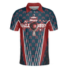 Happy Halloween And Happy Bowling Men Polo Shirt, Short Sleeve Red Bowling Shirt For Men, Gift For Bowling Lovers