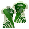 Custom Personalized Green Jerseys Archery Women Polo Shirts Custom Archery Target Shirts, Archery Jerseys TDM0637