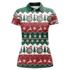 Custom Christmas Tree Snowflakes Women Darts Polo Shirt Custom Christmas Darts Shirt For Women LDT0804