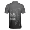 Golf Black Pimps Polo Shirt For Men, Funny White Men Golfing Polo Shirt - Best Gift For Golf Lovers