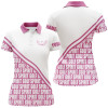 Custom Women Golf Polo Shirts Custom Name Golf Spirit Pink Pattern Golf Shirts For Women, Ladies Golf Top Nqs4732
