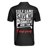 Foursome Short Sleeve Men Polo Shirt, Golf Game Save Me From Being A Pornstar Now I Am In Foursome Shirt For Men