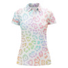 Custom Rainbow Leopard Gradient Custom Name Womens Golf Polo Shirts, Team Golf Shirt Gift For Golf Lovers Nqs4336