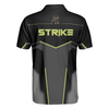 Bowling Men Polo Shirt - Strike Black And Golden Pattern Best Bowling Polo Shirt For Men - Perfect Gift For Friend, Family, Bowling Lover