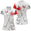 Custom Women Golf Polo Shirt Custom White Golf Ball Skin Canadian Flag Patriot Golf Clubs Ladies Golf Apparel Nqs7493
