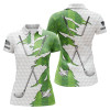 Custom Green Golf Grass Womens Golf Polo Shirt Custom Golf Clubs Performance Shirts Ladies Golf Tops Nqs5499