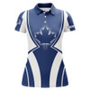 Custom Blue Canada Maple Leaf Womens Golf Shirt Customized Patriotic Golf Tops For Women Golf Gifts Ldt1000