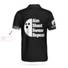 Custom Men Polo Shirt - Bowling Aim Shoot Swear Repeat Custom Polo Shirt, Customized Bowling Shirt For Bowlers, Tenpin Bowling Shirt - Best Polo Shirt For Men