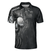 Scary Skull Golf Men Polo Shirt, Golf Shut Up Shirt Design For Men, Best Halloween Golf Gift For Golfers