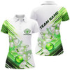 Custom Green Custom Bowling Shirts For Women Bowling Polo Shirts Personalized Team Bowling Jerseys IPHW5371