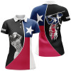 Custom Texas Flag Womens Golf Polo Shirts Custom Patriot Ladies Golf Tops, Gifts For Golf Lovers Nqs7384