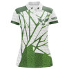 Custom Green And White Womens Golf Polo Shirts Custom Golf Shirts For Ladies, Best Golf Gifts For Women Nqs6516