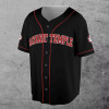Custom Name Satanic Temple Freemason Masonic 3D Baseball Jersey Shirt Size S-5XL