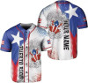 Personalized Puerto Rico Baseball Jersey for Men Women Puerto Rican Jersey Shirt