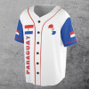 Custom Number Paraguay Flag Coat of Arms Patriotic 3D Baseball Jersey Size S-5XL