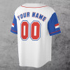 Custom Number Paraguay Flag Coat of Arms Patriotic 3D Baseball Jersey Size S-5XL