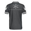 Black Golfing Pattern Men Polo Shirt, Life Is Full Of Important Choices Golf Polo Shirt, Best Golf Shirt For Men