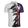 Skull United Kingdom Ripped Golf Short Sleeve Polo Shirt, Golf Pattern Polo Shirt, UK Golf Shirt For Men - Perfect Gift For Men, Golfers