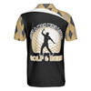 Argyle Pattern Polo Style Golfing Beer Men Polo Shirt, Just A Man Who Loves Golf & Beer Shirt For Men, Best Drinking Golf Shirt