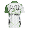 Green Argyle Golf Men Polo Shirt, I Got A Cold Beer On Every Hole In One Golf Shirt For Men, Best Drinking Golf Shirt