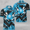 Custom Coolspod Bowling And Pins Abstract Grunge Texture v3 Multicolor Option Customized Name 3D Shirt, Gift fot Bowler