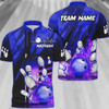 Custom Coolspod Bowling And Pins Abstract Grunge Texture Multicolor Option Customized Name 3D Bowling Jersey Shirt