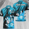 Custom Coolspod Bowling And Pins Abstract Grunge Texture Multicolor Option Customized Name 3D Bowling Jersey Shirt