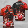 Custom Multicolor Bowling And Pins Thunder Break Multicolor Option Customized Name 3D Shirt