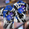 Custom Coolspod Bowling And Pins Hexagram 2 Multicolor Option Customized Name 3D Bowling Jersey Shirt