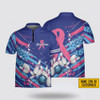 Custom Personalized American Flag Breast Cancer Bowling Pattern Bowling Jersey Shirt – Perfect Gift for Bowling Fans