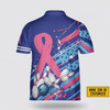 Custom Personalized American Flag Breast Cancer Bowling Pattern Bowling Jersey Shirt – Perfect Gift for Bowling Fans