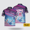 Custom Personalized Strike Out Breast Cancer Bowling Jersey Shirt – Perfect Gift for Bowling Fans