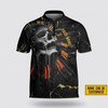 Custom Personalized Skull American Flag Bowling Pattern Bowling Jersey Shirt – Perfect Gift for Bowling Fans