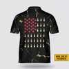 Custom Personalized Skull American Flag Bowling Pattern Bowling Jersey Shirt – Perfect Gift for Bowling Fans