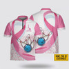 Custom Personalized Breast Cancer Ribbon Bowling Jersey Shirt – Perfect Gift for Bowling Fans