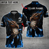 Custom Fire Dragon Darts Multicolor Option Personalized Name 3D Bowling Jersey Shirt