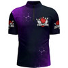 Custom Purple Bowling Quarter-Zip Shirt for Men Custom Bowling Jersey Bowling Team League Shirt